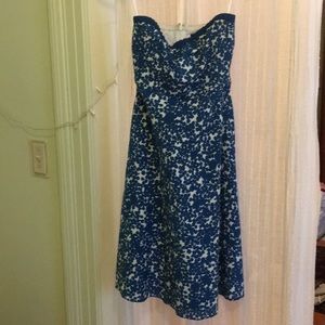 Spring strapless dress